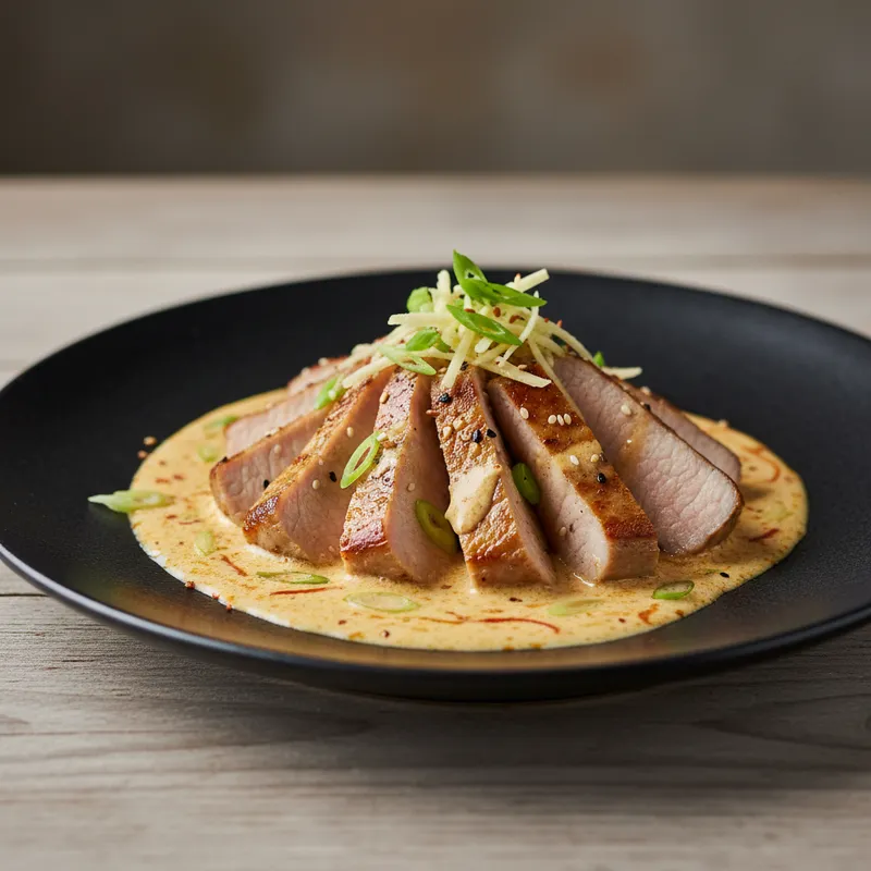 Pork With Spiced Coconut Sauce