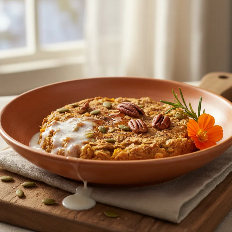 Pumpkin Baked Oat Bran