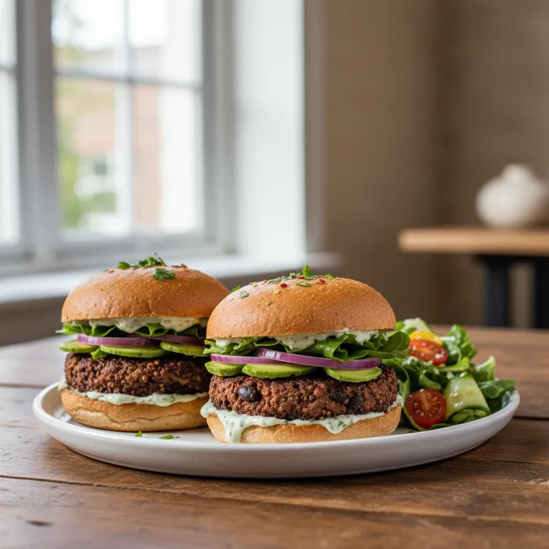 Quinoa Black Bean Burgers