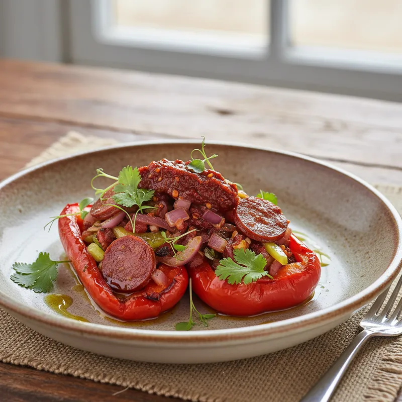 Red Pepper, Chorizo And Chilli Pickle