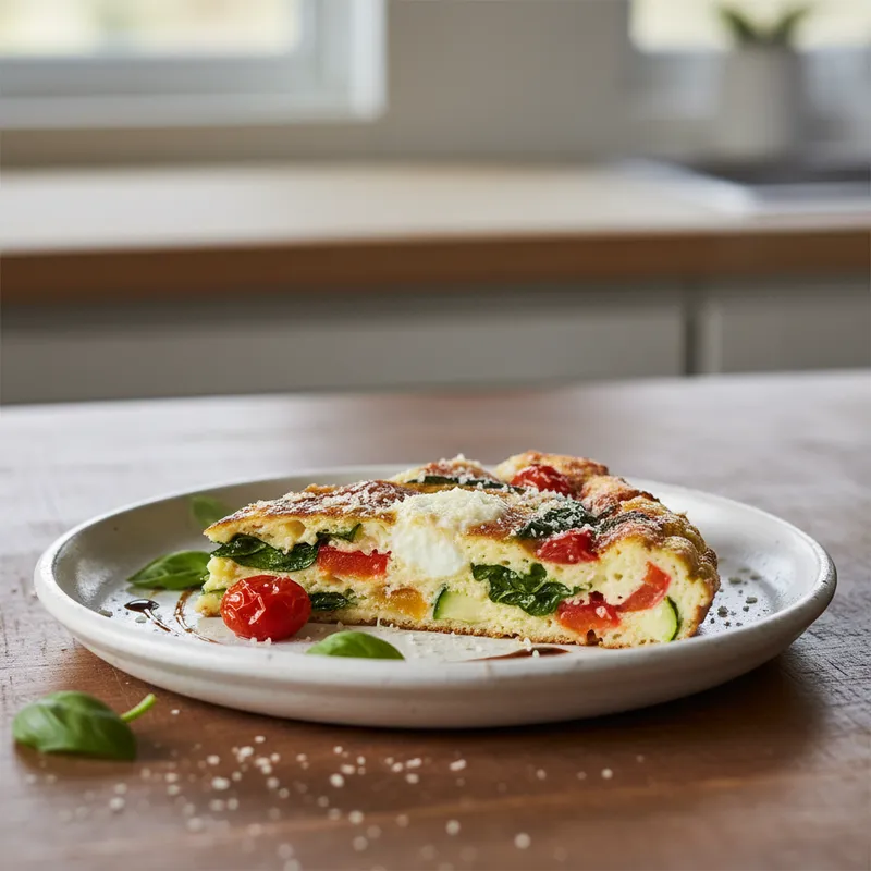 Roasted Vegetable And Ricotta Frittata