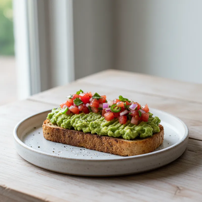 Salsa Topped Avocado Toast