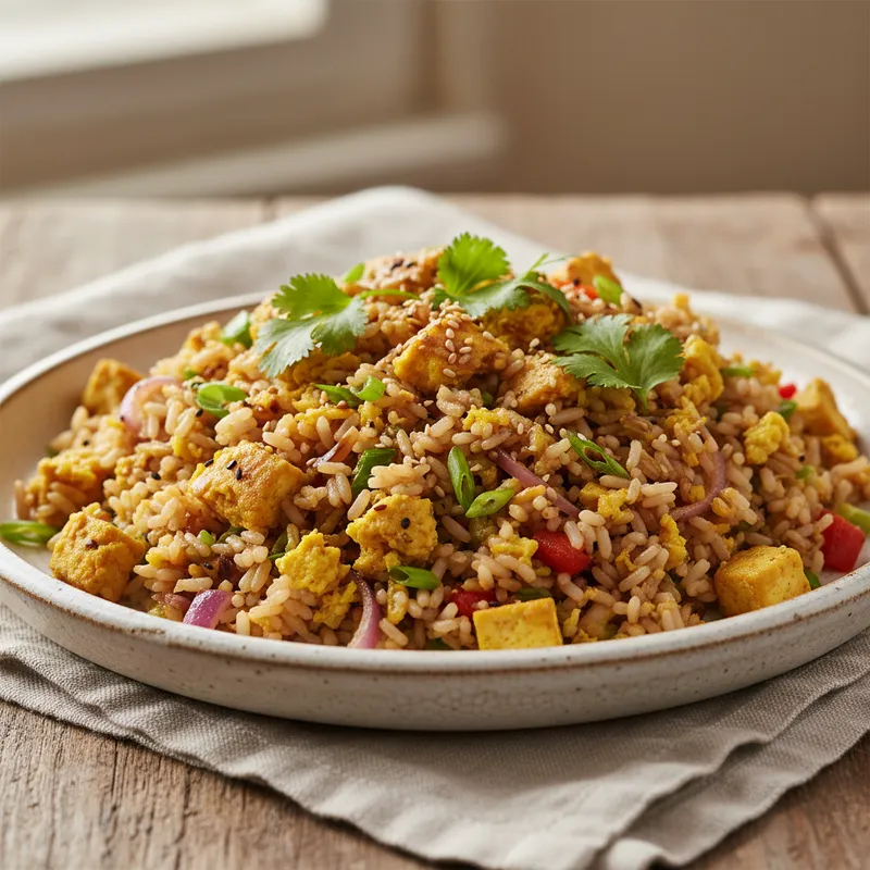 Scrambled Tofu Fried Rice