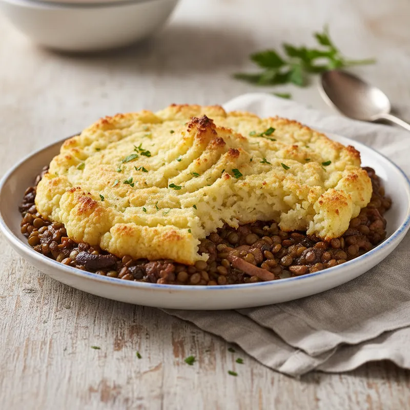 Shiitake And Lentil Cottage Pie