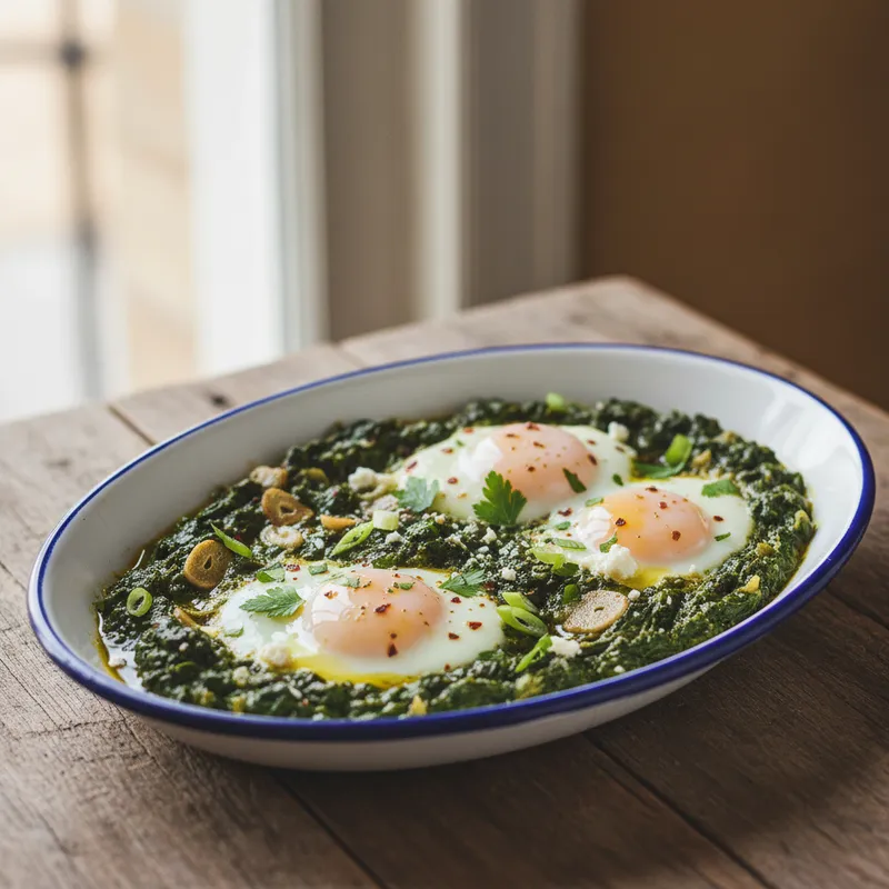 Smoky Spinach Shaksusha
