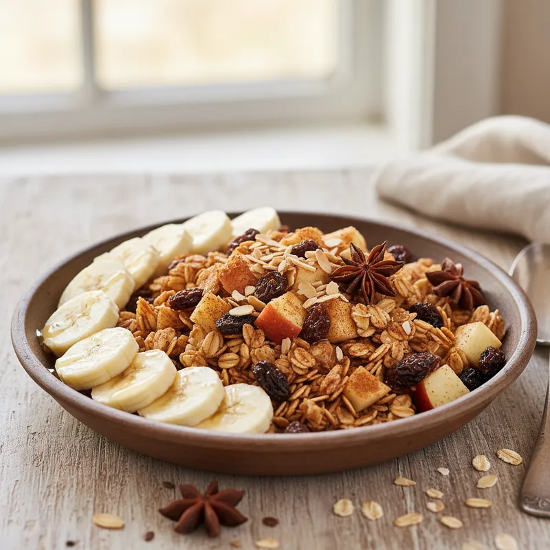 Spiced Apple And Raisin Muesli