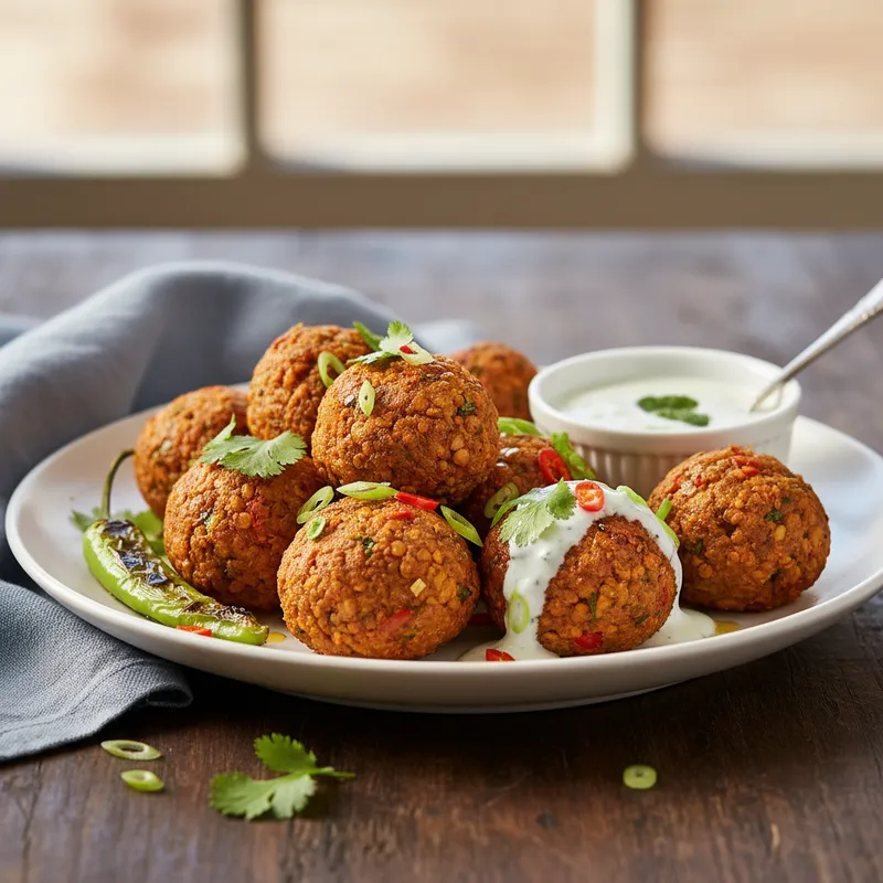 Spicy Red Lentil Balls
