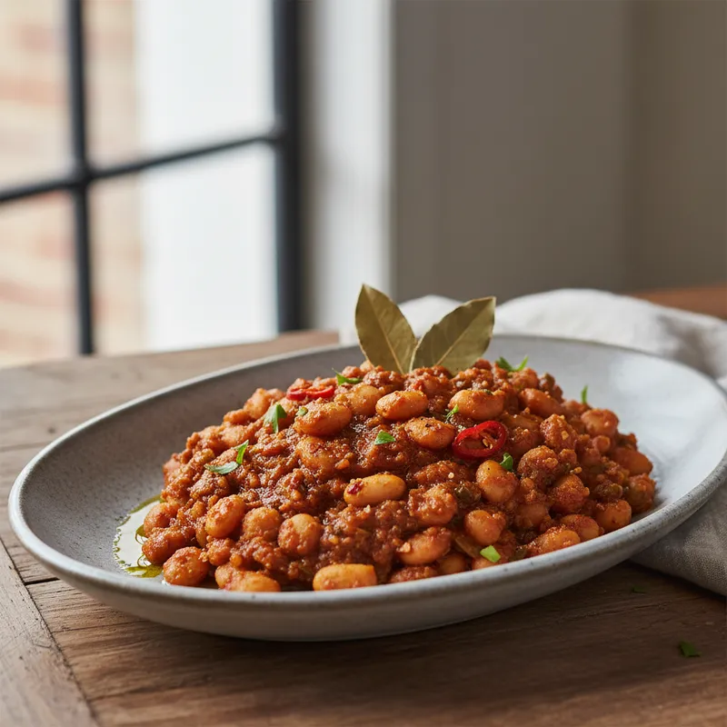 Spicy Samp And Beans