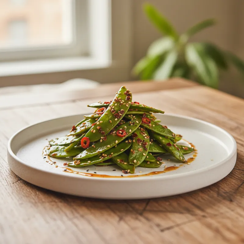 Spicy Snow Peas