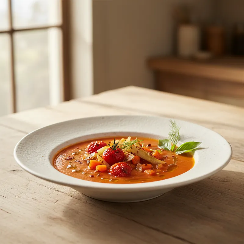 Spicy Tomato And Fennel Soup
