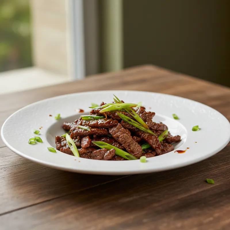 Stir Fried Beef In Black Bean Sauce