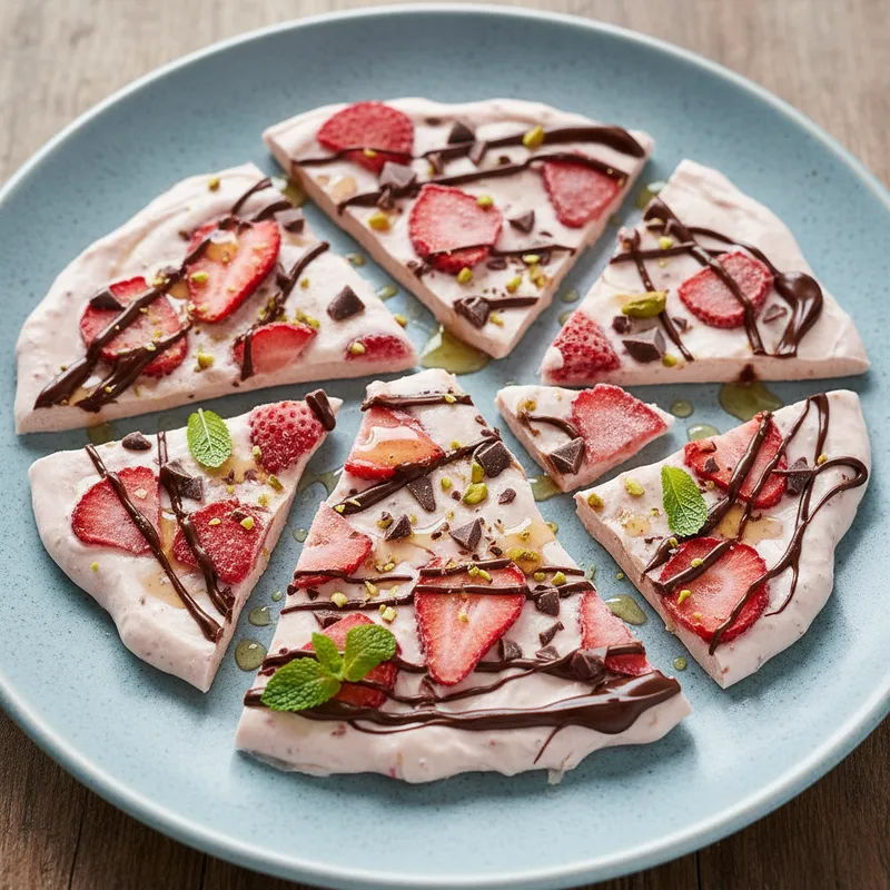 Strawberry-Chocolate Yoghurt Bark