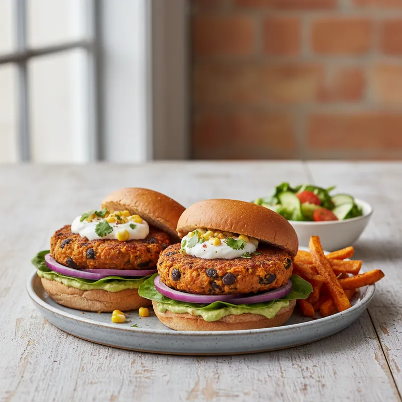 Sweet Potato And Black-Bean Burgers