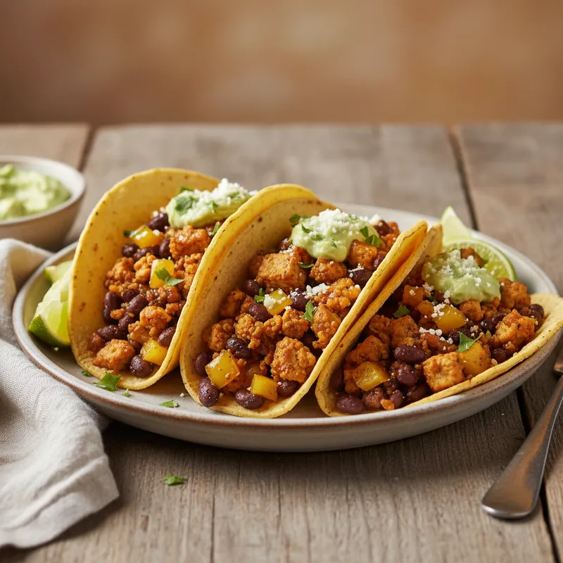 Tofu Black Bean Tacos