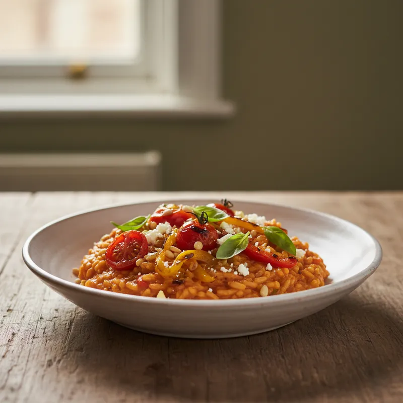 Tomato And Red Pepper Risotto