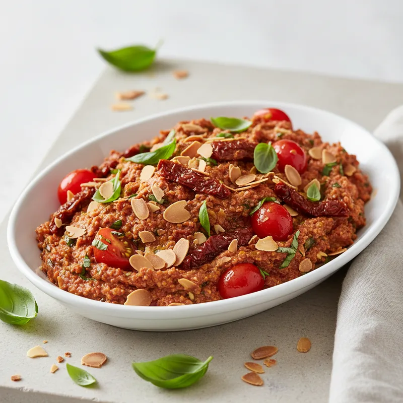 Tomato, Basil And Almond Spread