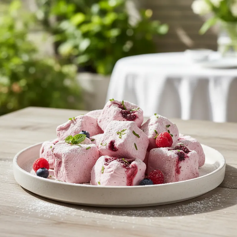 Vegan Berry Marshmallows