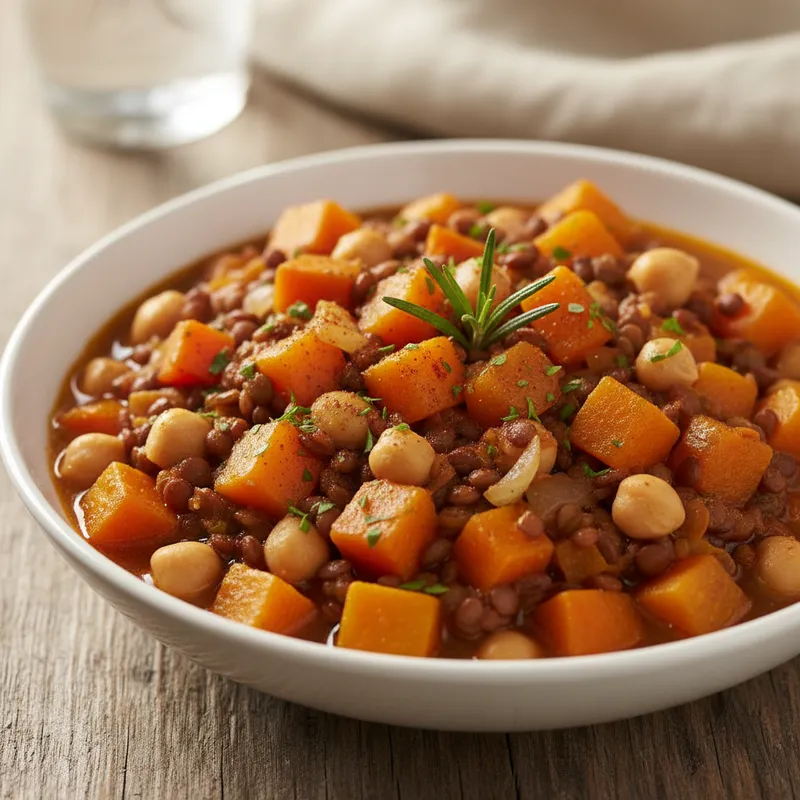 Vegetable, Lentil Garbanzo Stew