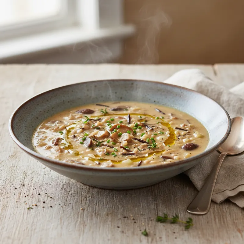 Wild Rice Mushroom Soup